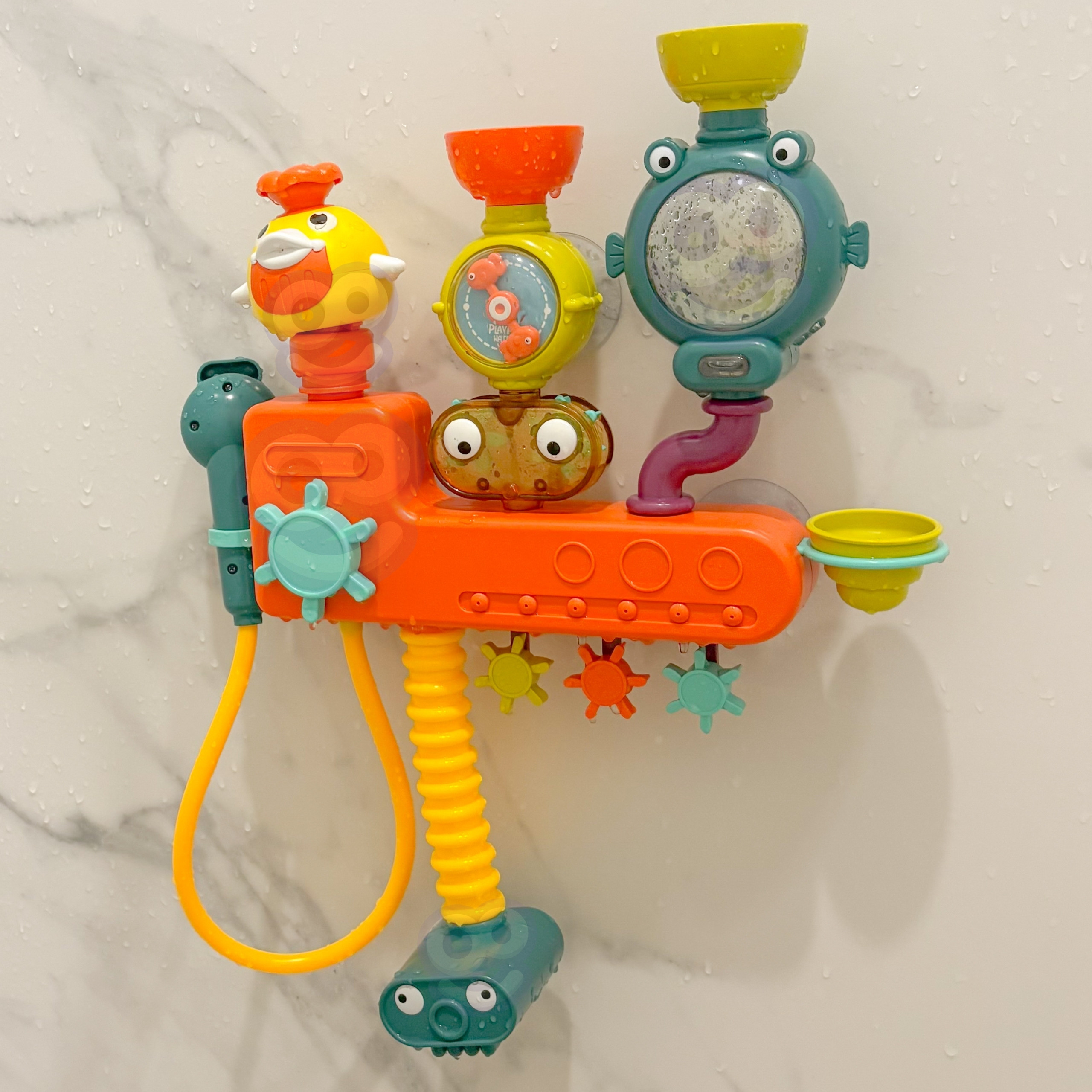 WOOPIE BABY Bath Toy Faucet Shower Fountain Overflow Duck - Slika 5