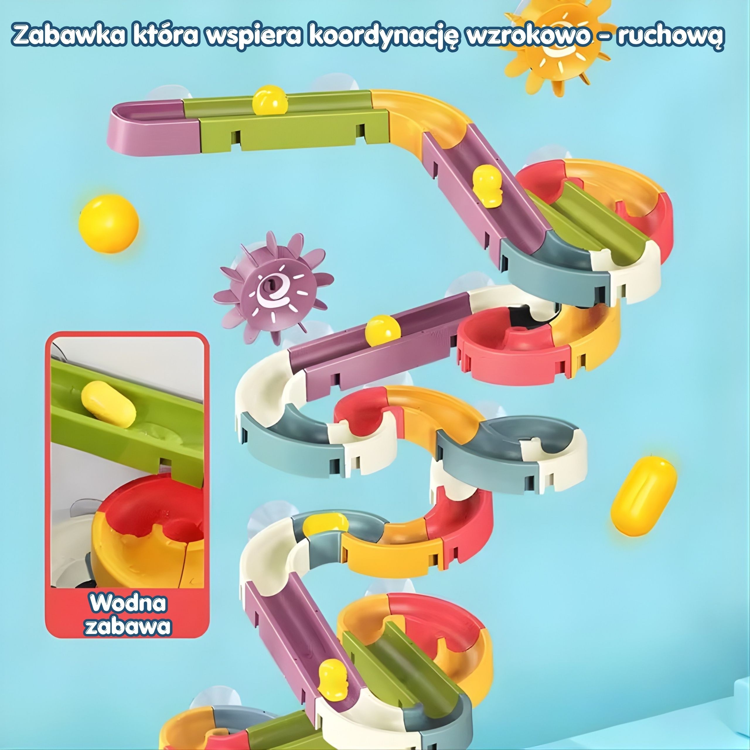 WOOPIE Water Slide with Duck for Bathing 34 pcs. - Slika 4