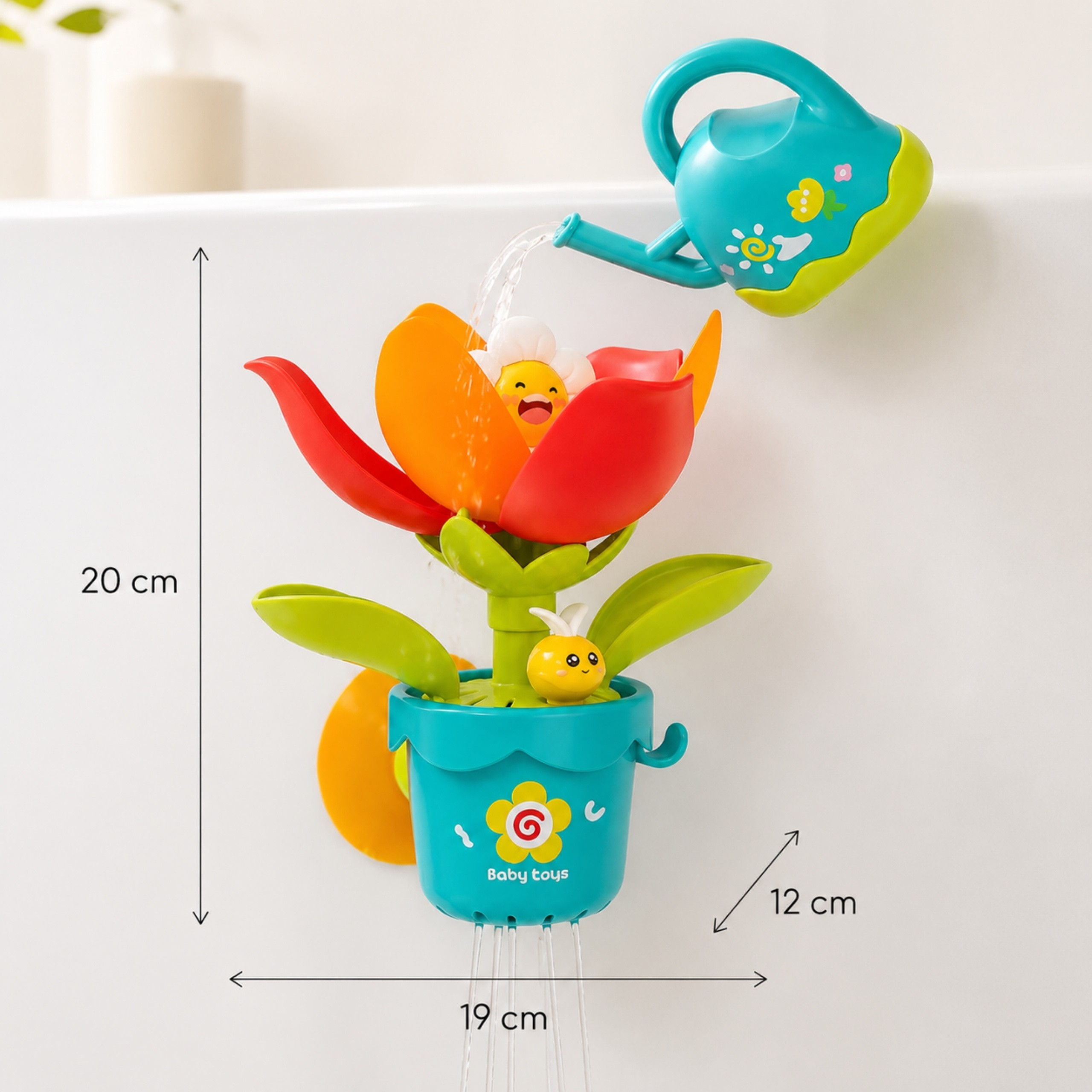 WOOPIE BABY Blooming Flower Bath Toy with Watering Can - Slika 8