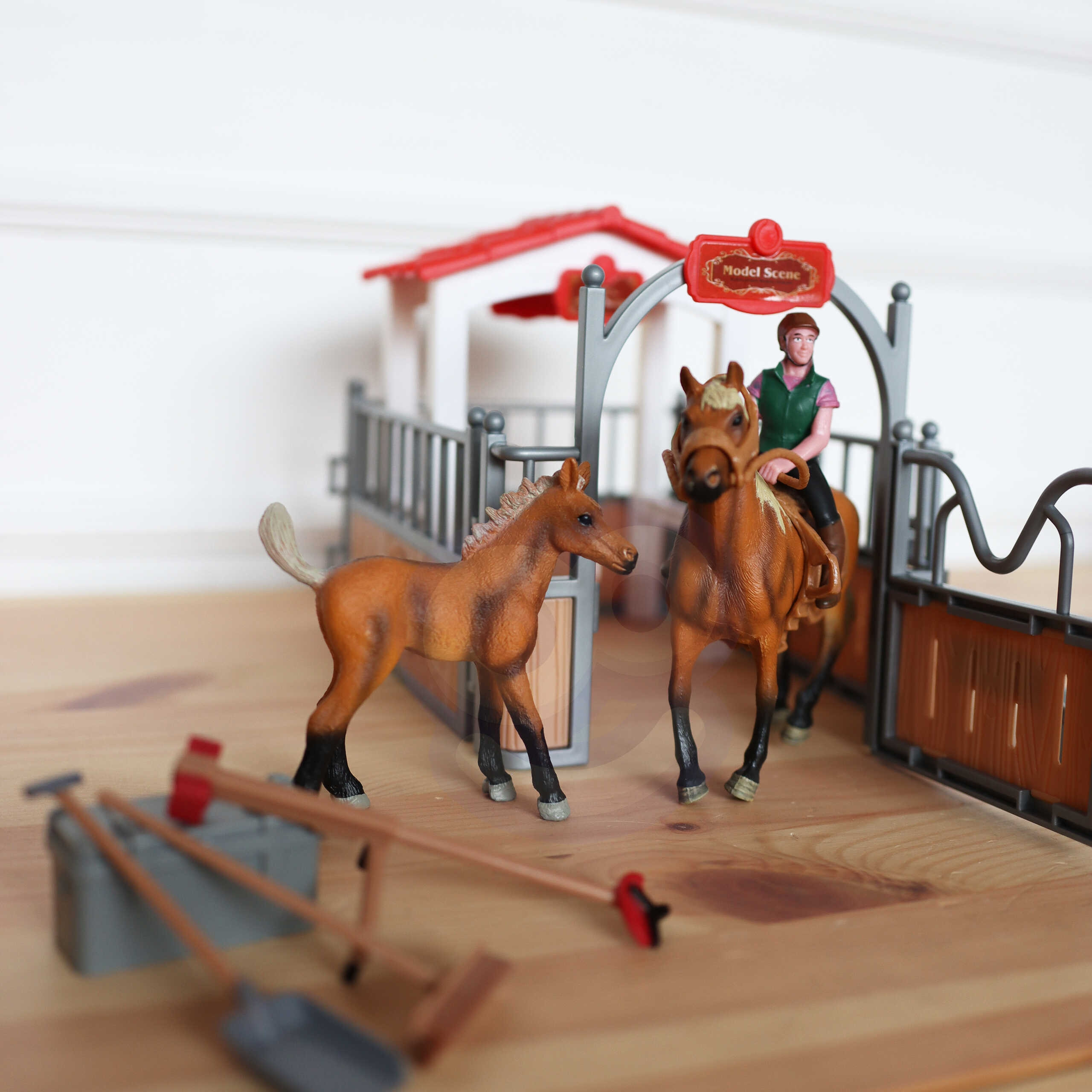 WOOPIE Set Stables Horse Pen Figures 18 pcs. - Slika 4