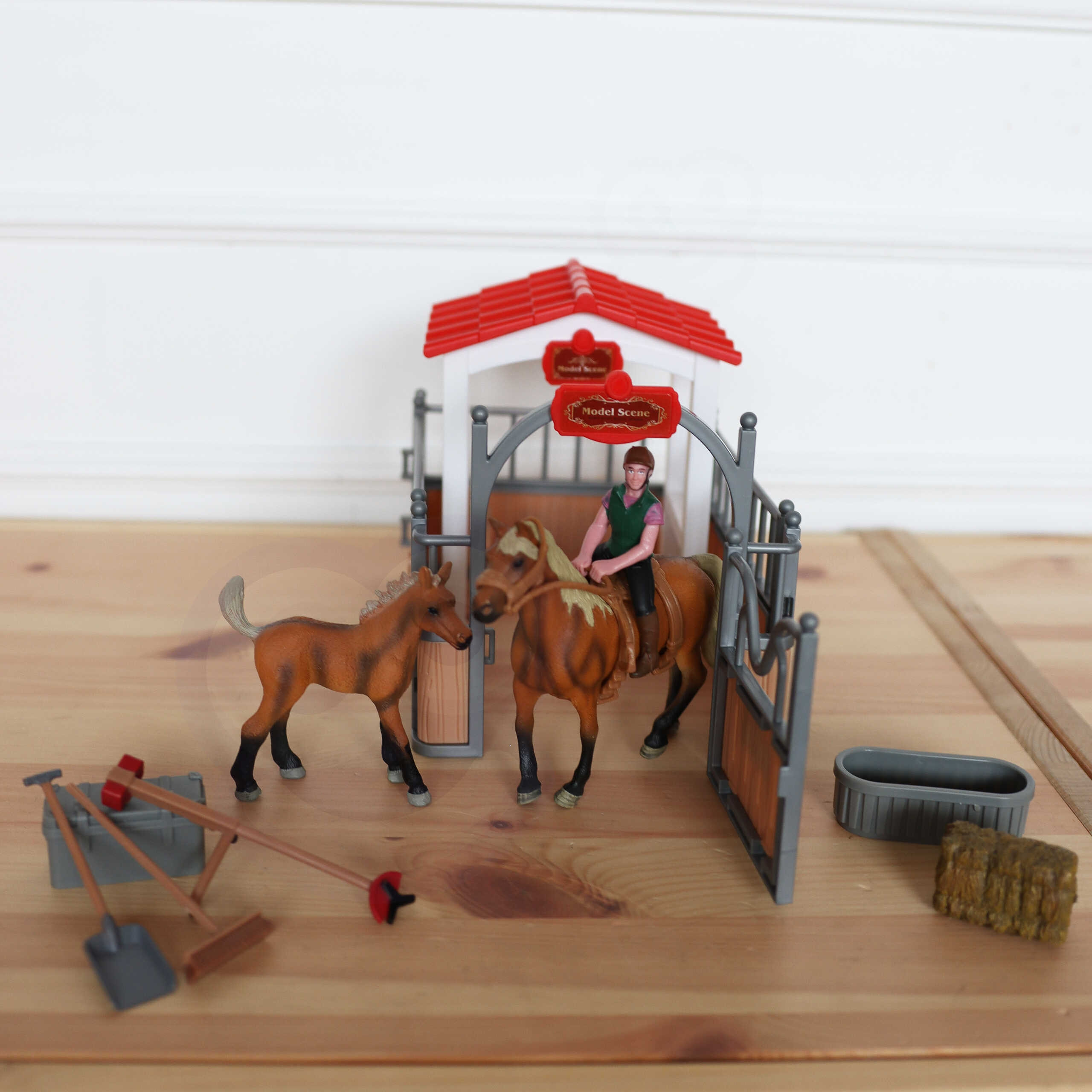 WOOPIE Set Stables Horse Pen Figures 18 pcs. - Slika 5
