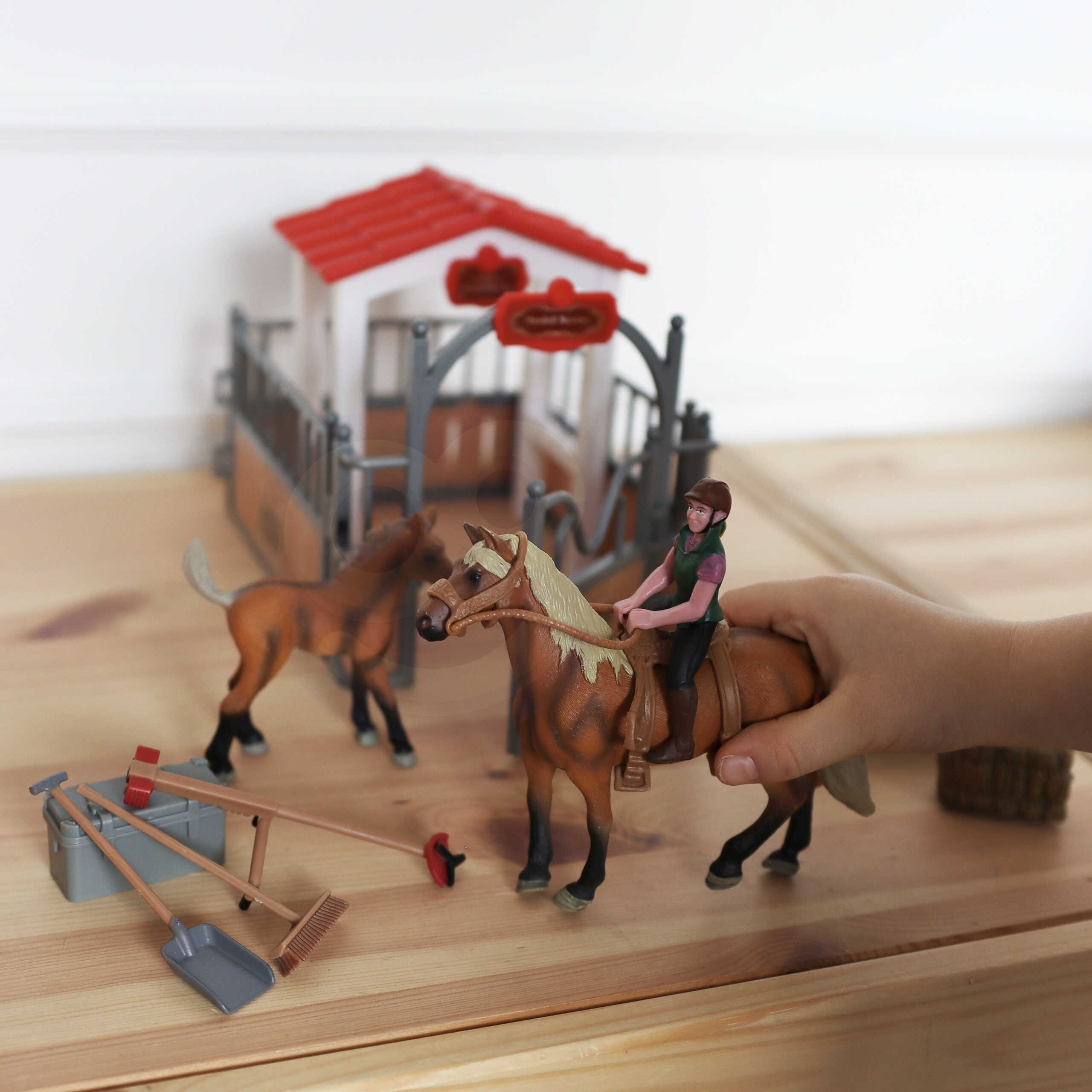 WOOPIE Set Stables Horse Pen Figures 18 pcs. - Slika 6