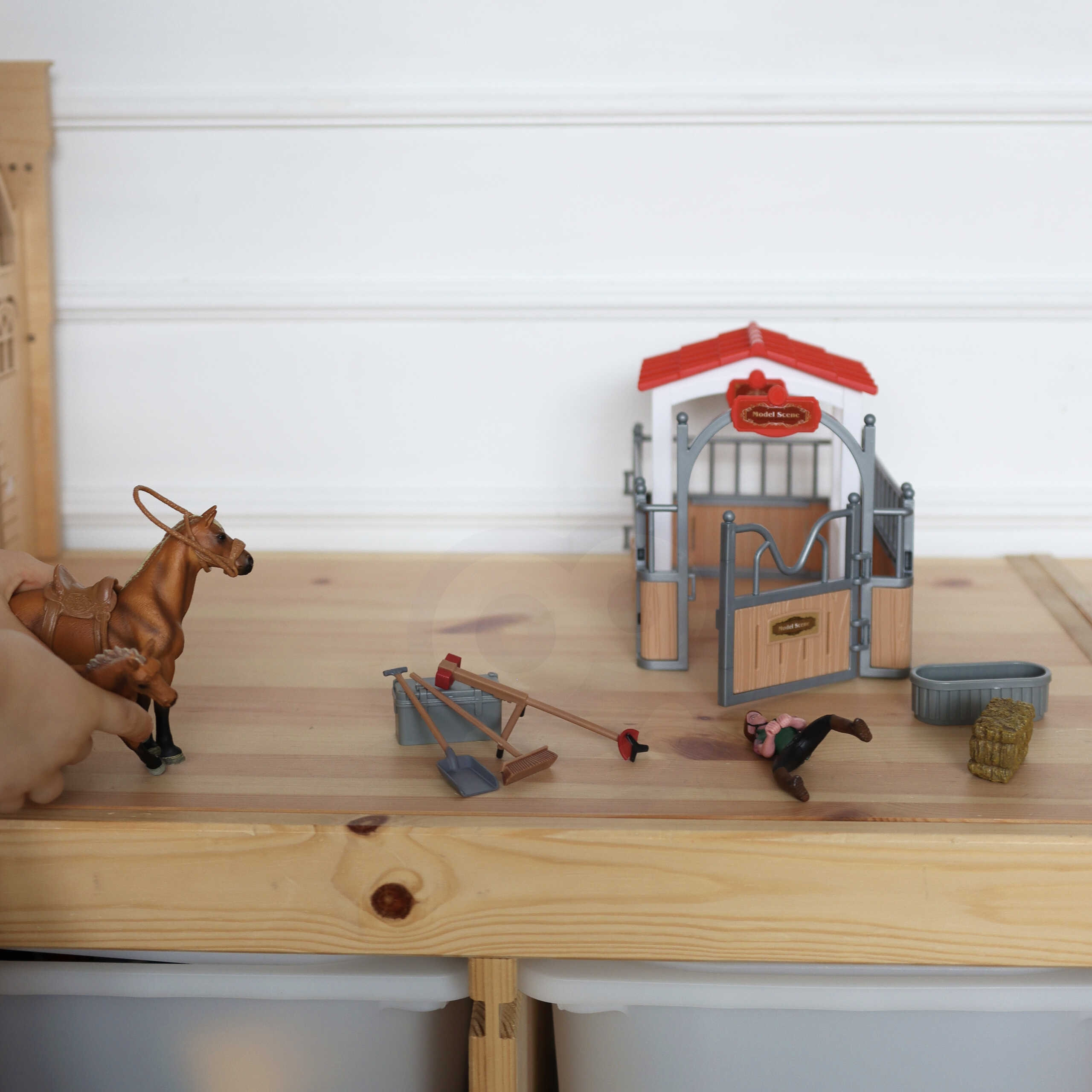 WOOPIE Set Stables Horse Pen Figures 18 pcs. - Slika 7