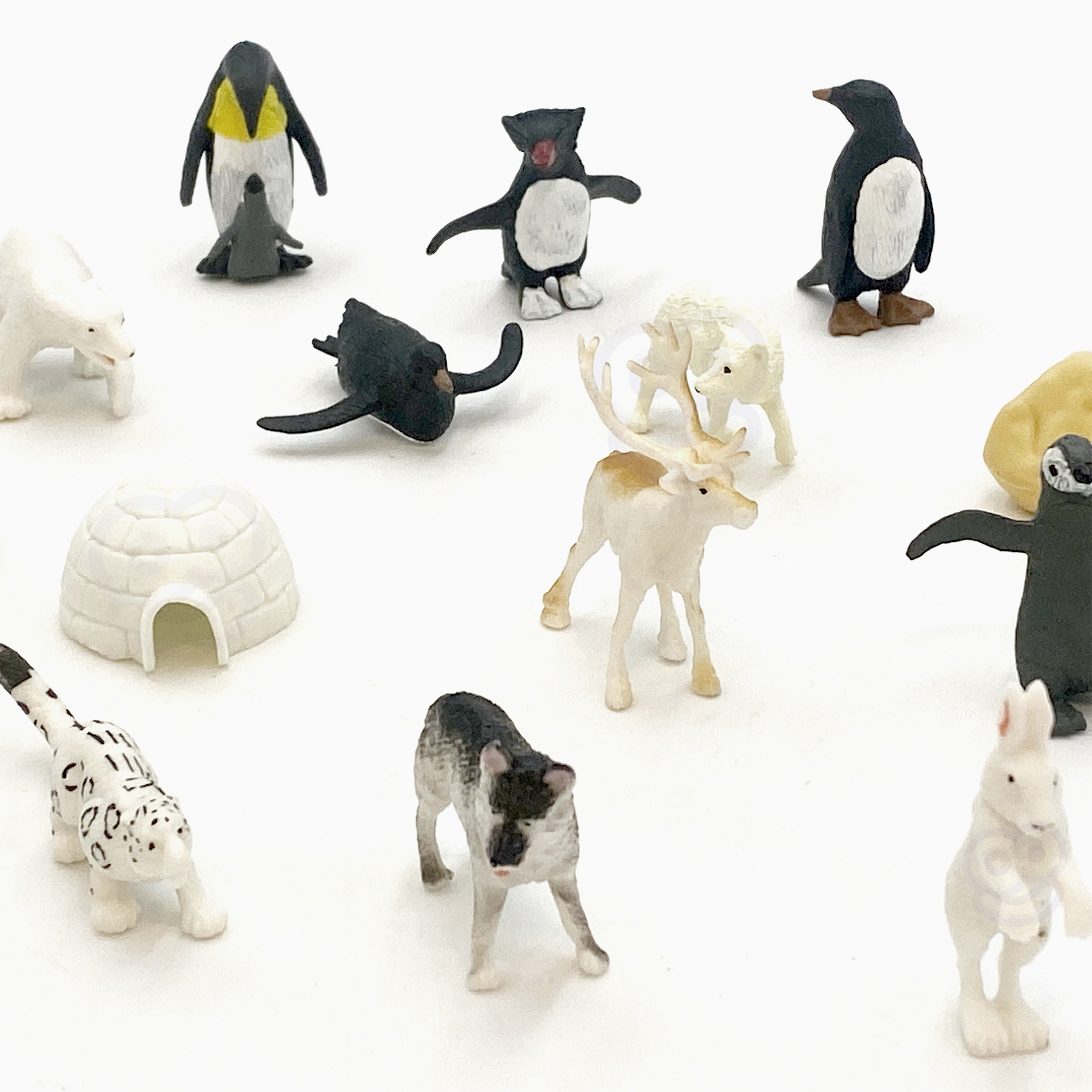 WOOPIE Arctic Animals Figures Set 16 pcs. - Slika 8