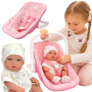 WOOPIE ROYAL Baby Doll Set 30.5 cm + Pink Carrier