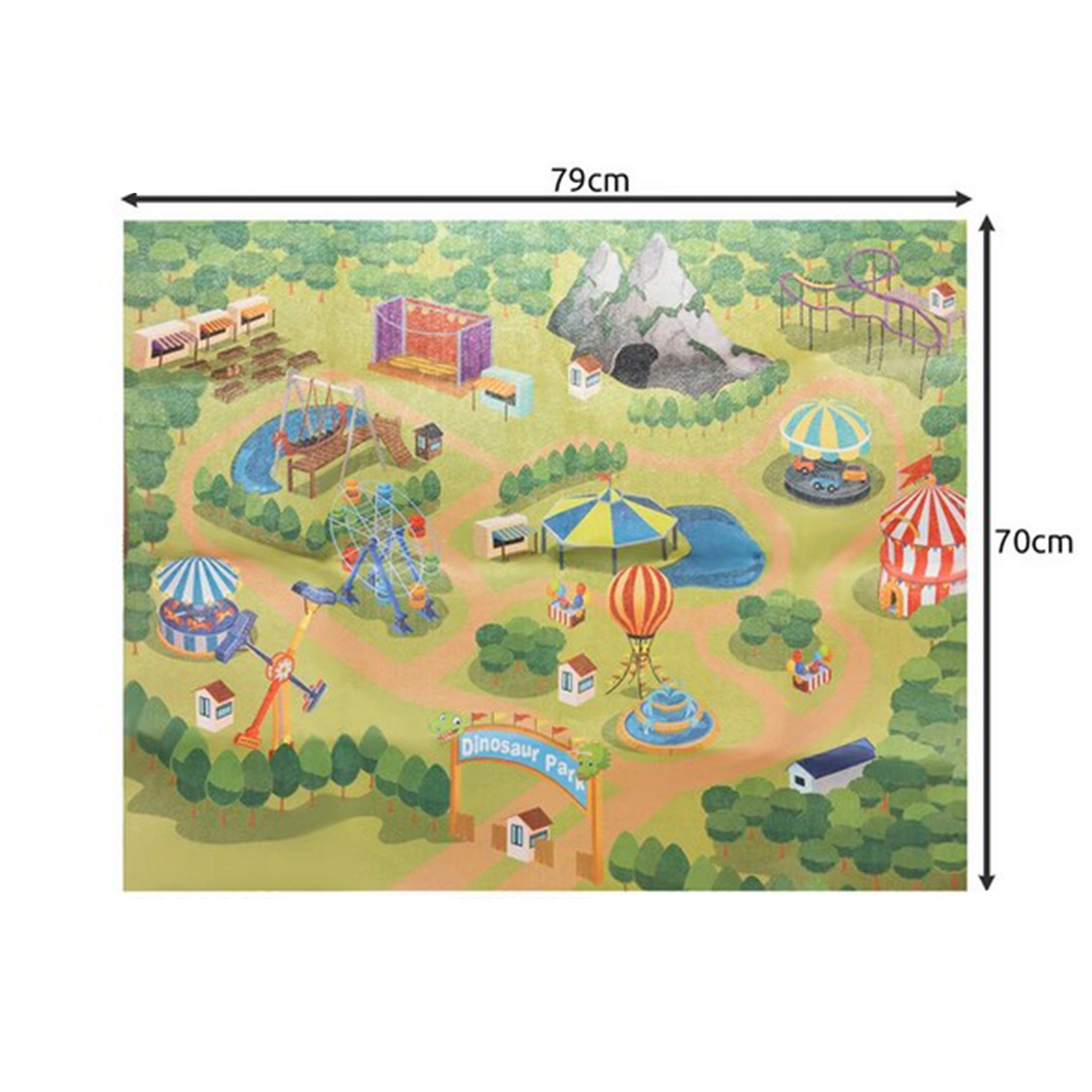 WOOPIE Large Set of Dinosaurs XXL Figures + Mat "Prehistoric World" - Slika 5