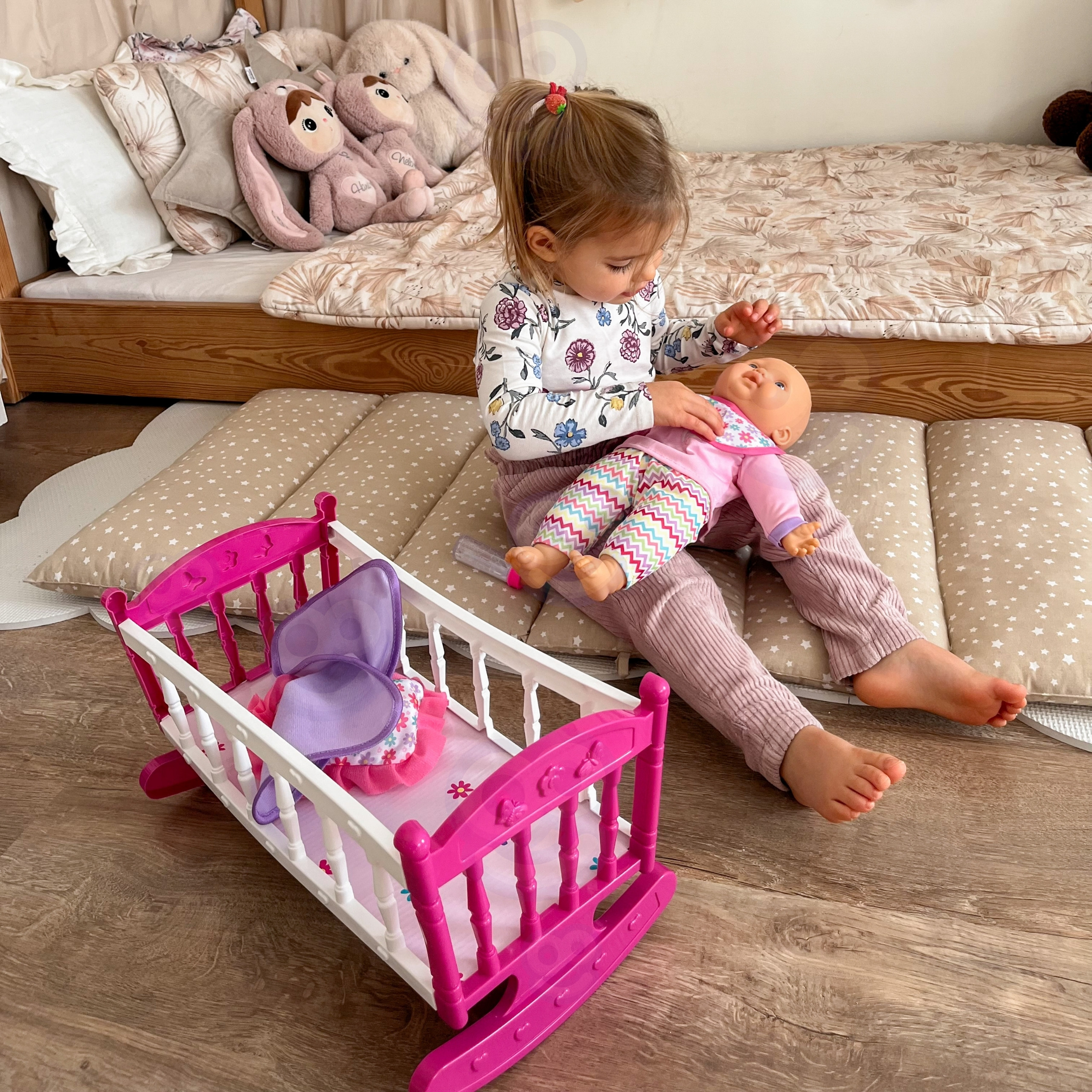 WOOPIE ROYAL XL Unicorn Babysitter with Cradle and Feeding Set - Slika 2