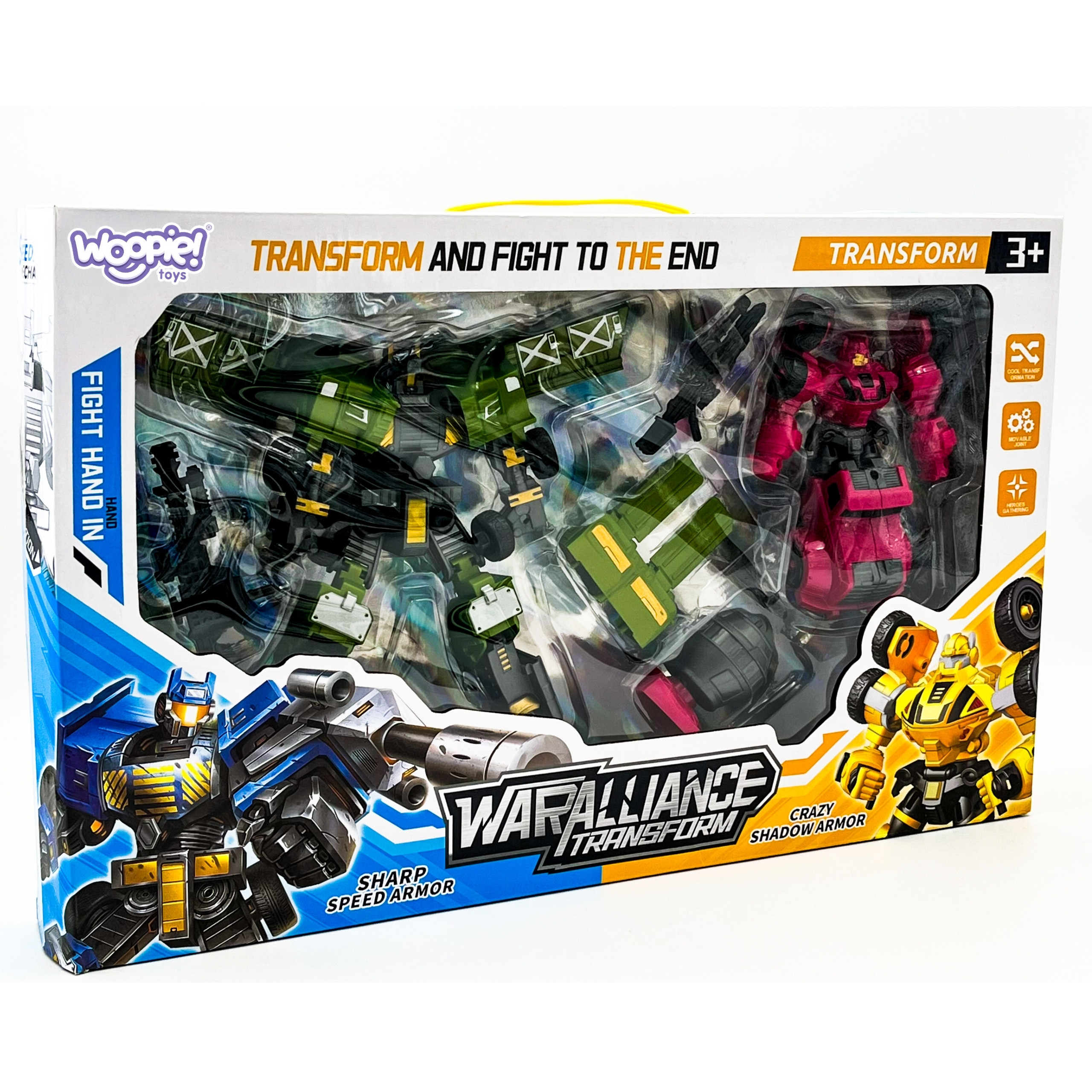 WOOPIE Transforming Robots 4-in-1 Battle Car Set - Slika 6