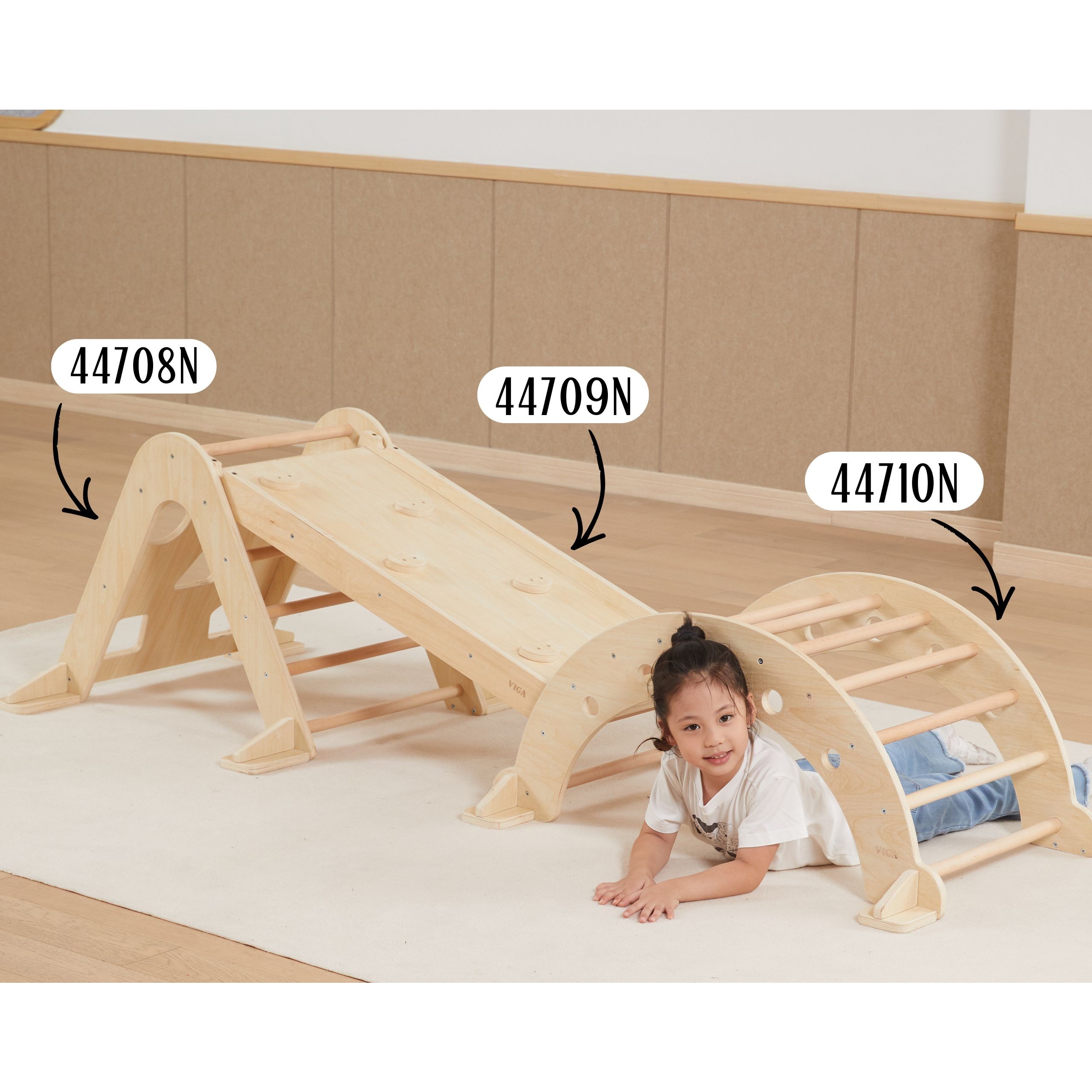 VIGA Wooden Ladder Pikler Climbing Triangle Montessori - Slika 5
