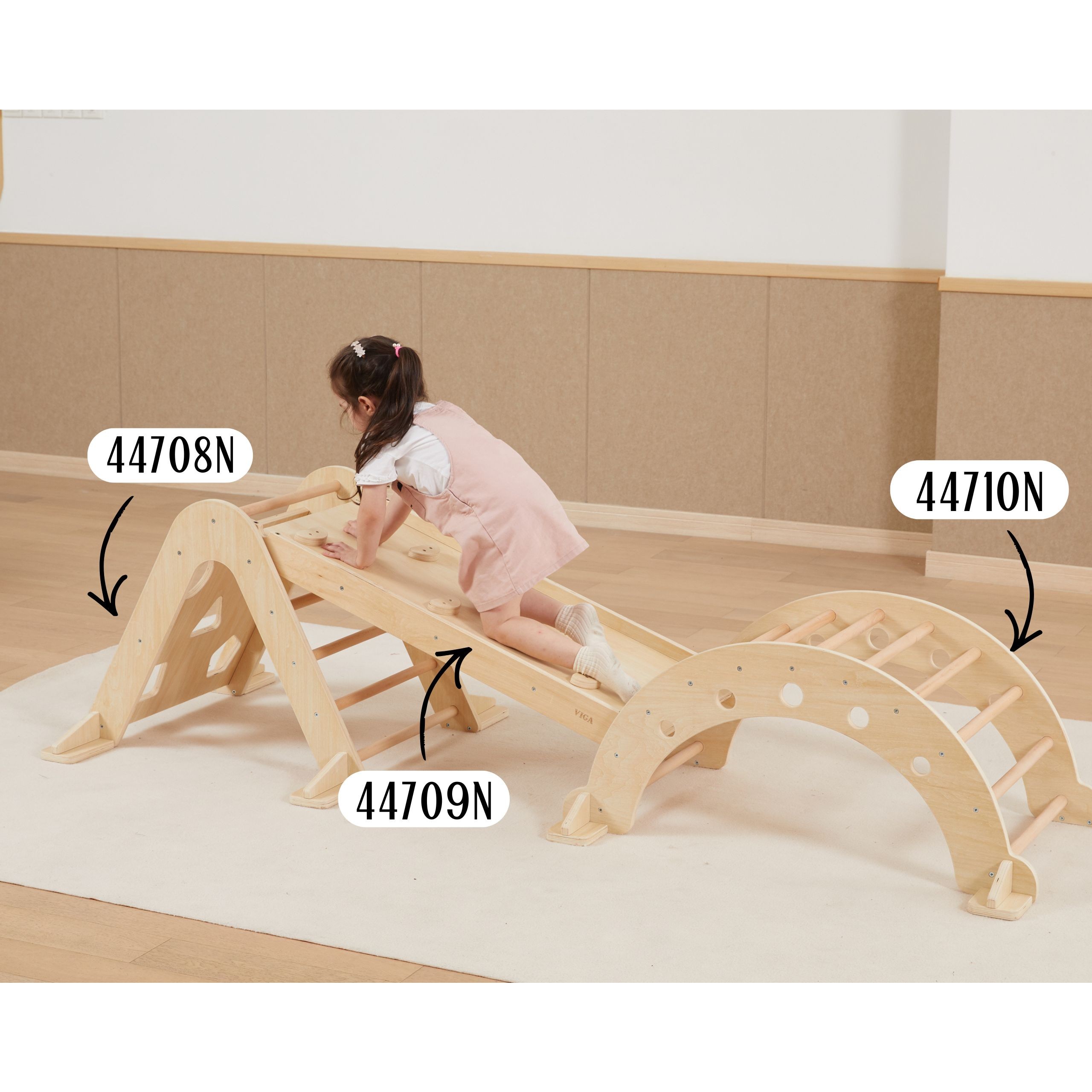 VIGA Wooden Ladder Pikler Climbing Triangle Montessori - Slika 6