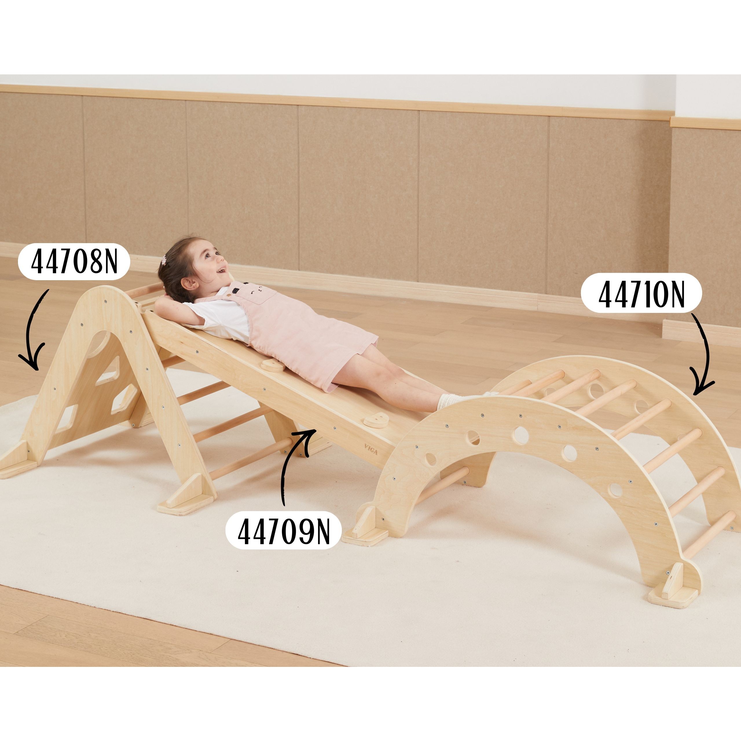 VIGA Wooden Ladder Pikler Climbing Triangle Montessori - Slika 7