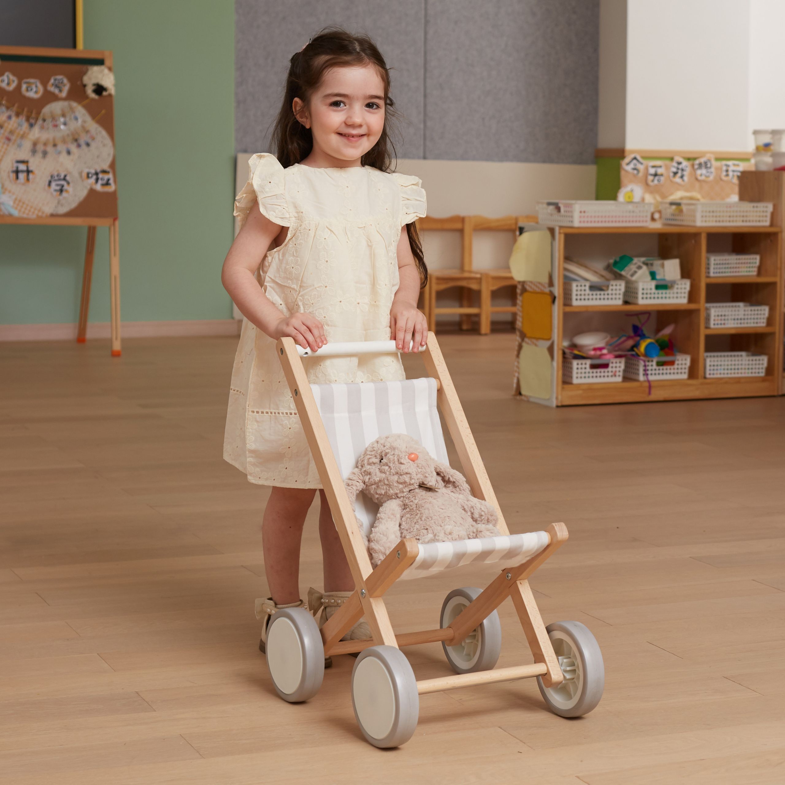 VIGA Wooden Doll Stroller - Slika 3