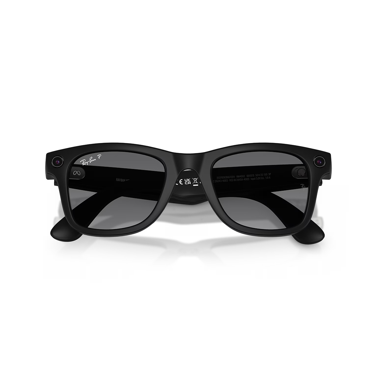 Ray-Ban Meta Wayfarer (Gen 2) Matte Black Polar Gradient Graphite Large 155-53 RW4012 (601ST353-22) pametne naočale s kamerom i zvučnicima - Slika 6