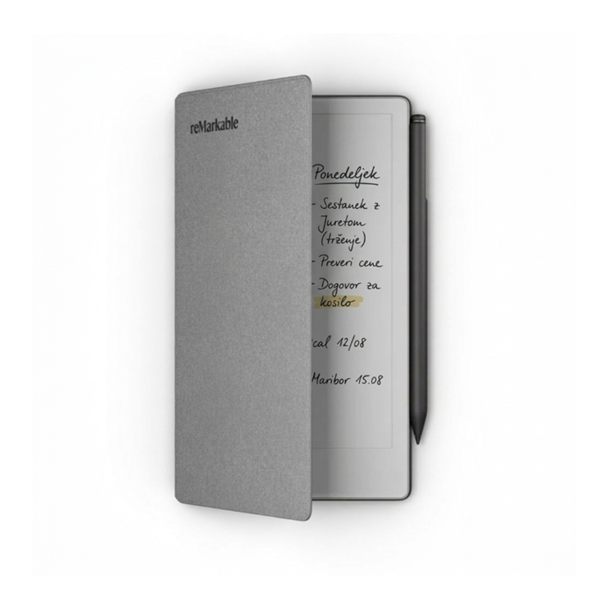 Tablet reMarkable Paper Pro Move + Marker Plus + Book Folio Siva
