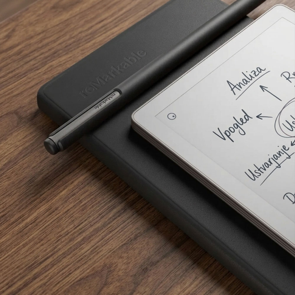 Tablet reMarkable Paper Pro + Marker PLUS + Book Folio Premium Leather - Crna - Slika 4