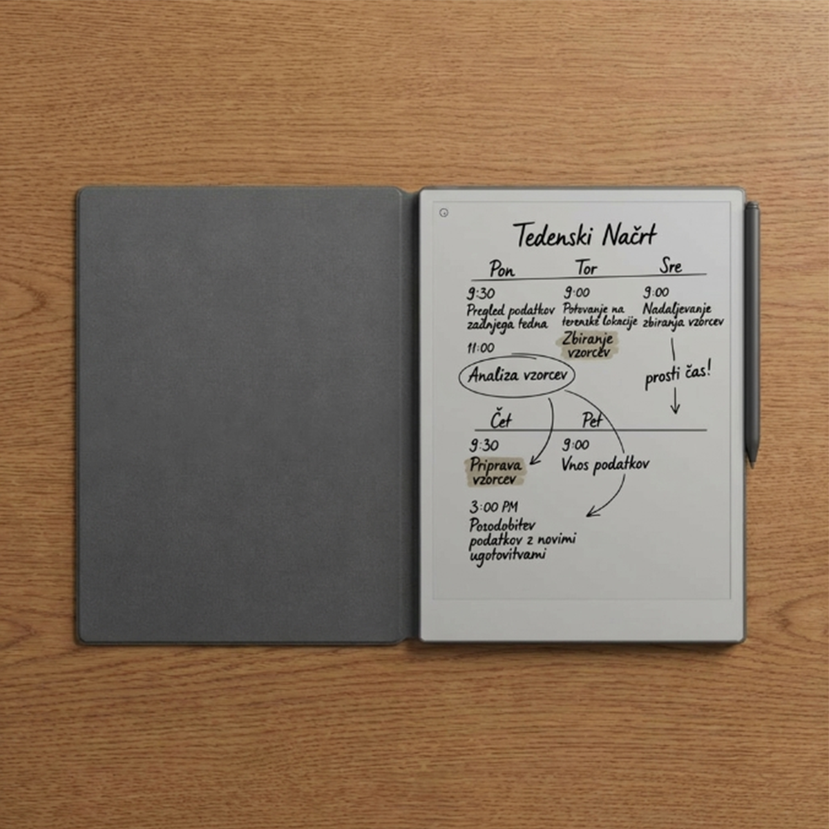 Tablet reMarkable Paper Pro + Marker PLUS + Book Folio Premium Leather - Crna - Slika 3