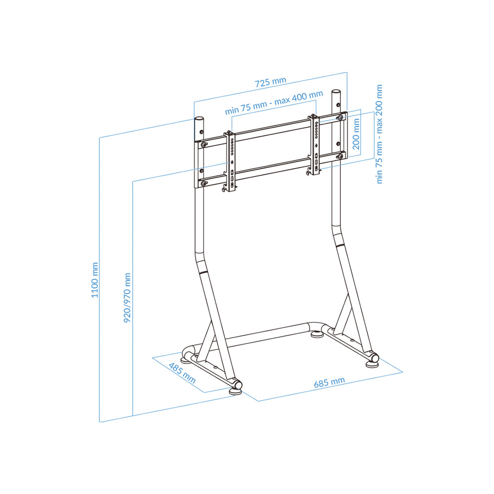 UVI Racing SIM samostojeći nosač za monitor/TV - Slika 3