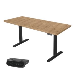 UVI STANDARD V2 električni sit-stand stol – Chalet Oak i crni okvir