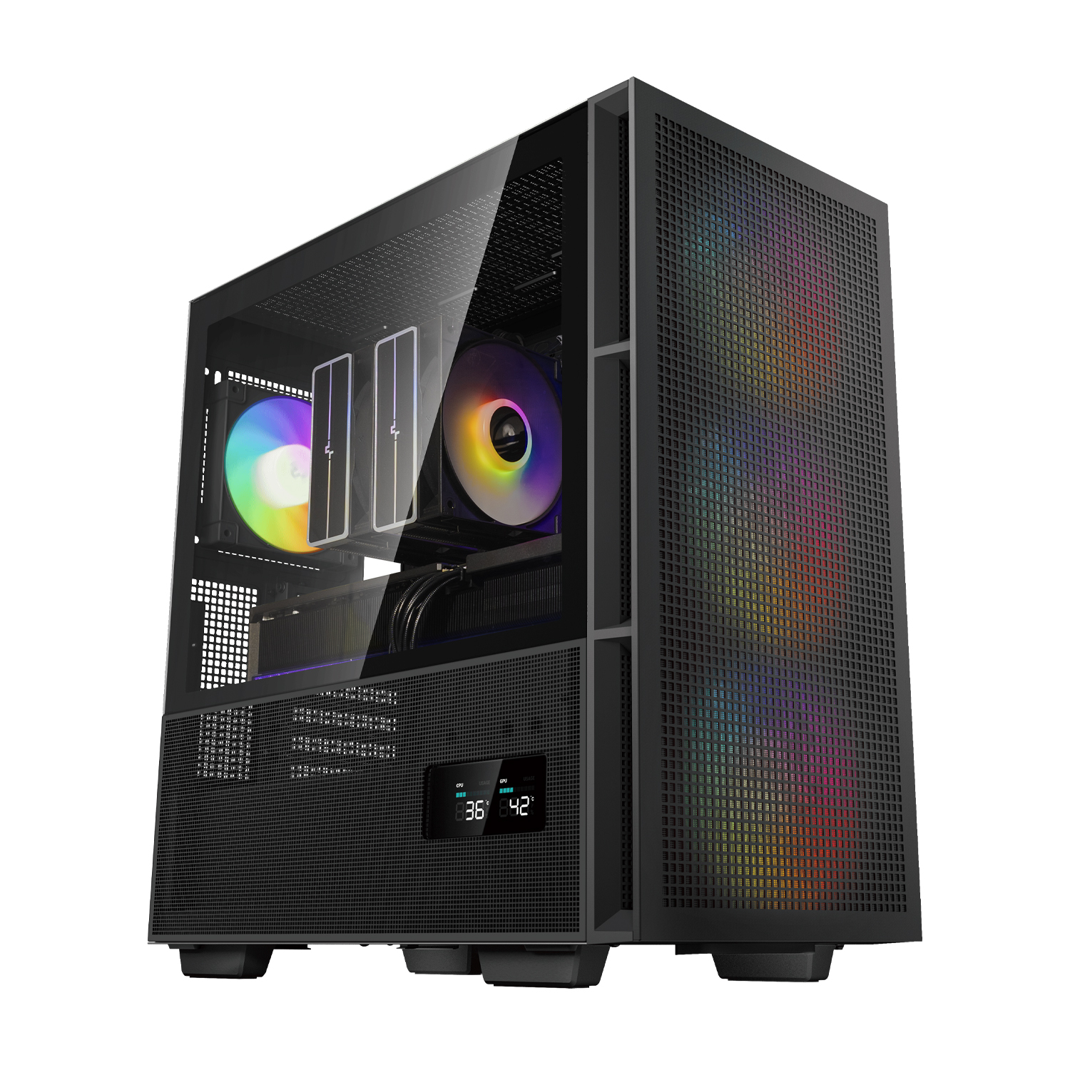 UVI OMEGA AM96 Ryzen 5 9600X, RX 9060 XT 16GB, 2TB SSD, 32GB RAM, 850W, OS, crna