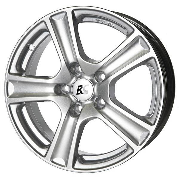 BROCK RC 19 5,5x15 5x100 ET40 CB57,1 KRISTALLSILBER – alu felga