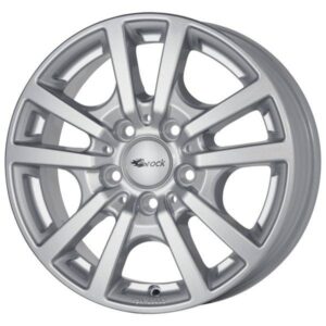 BROCK RC25T 6,5×16 5×120 ET51 CB65,1 KRISTALLSILBER – alu felga