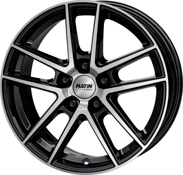 PLATIN P73 7,5x18 5x114,3 ET49,5 CB70,1 D-SCHWARZ FR.POL – alu felga