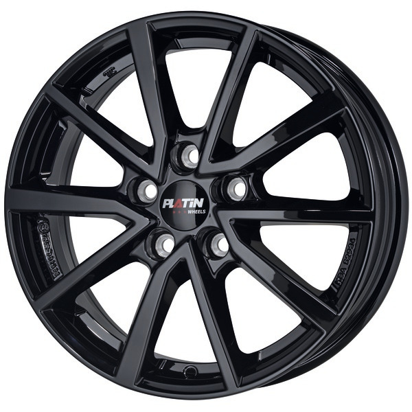 PLATIN P95 6x16 5x100 ET45 CB57,1 DIAMANT-SCHWARZ – alu felga