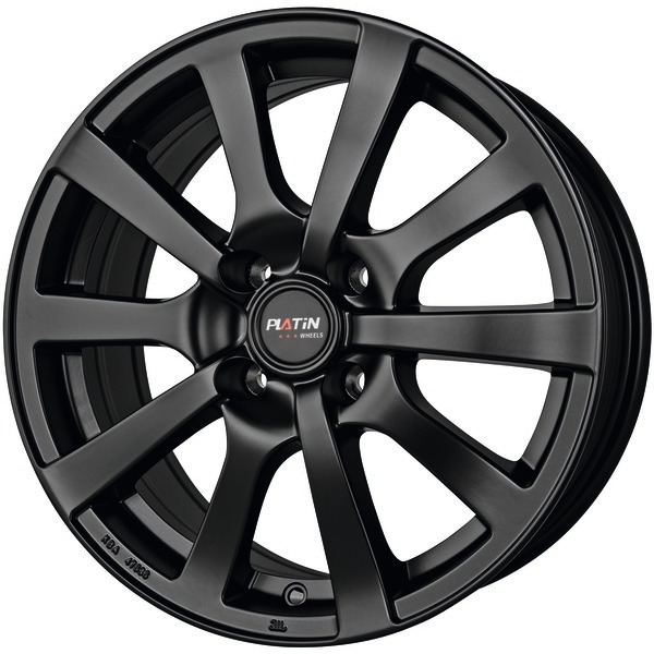 PLATIN P58 7x17 4x100 ET35 CB63,4 MATT BLACK – alu felga
