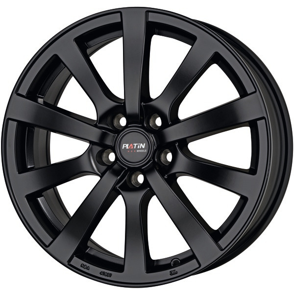 PLATIN P58 7x17 5x114,3 ET48 CB72,6 MATT BLACK – alu felga
