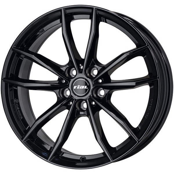RIAL X12 7,5x18 5x112 ET46 CB57,1 DIAMANT-SCHWARZ – alu felga