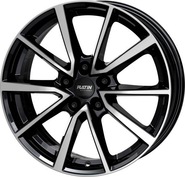 PLATIN P95 6,5x16 5x114,3 ET40 CB70,1 D-SCHWARZ FR.POL – alu felga