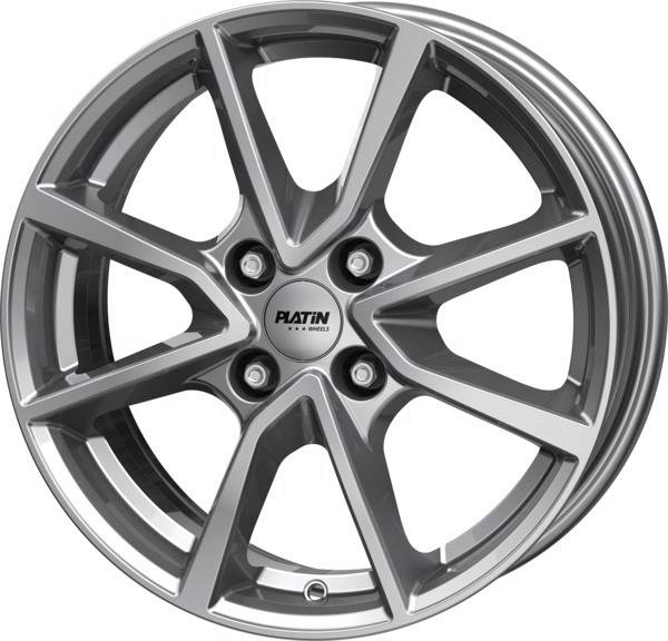 PLATIN P95 6,5x16 4x100 ET37 CB60,1 METALL SILBER – alu felga