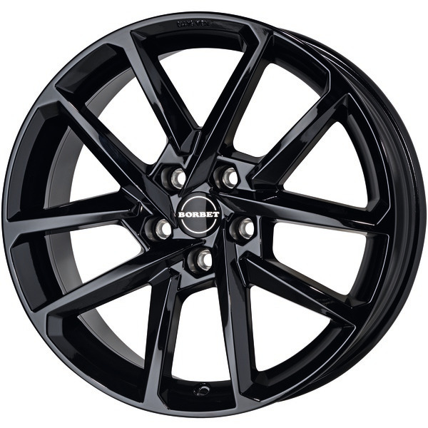 BORBET N 8x19 5x112 ET44,9 CB57,1 BLACK GLOSSY – alu felga