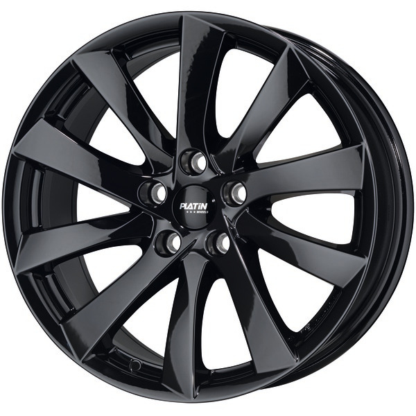 PLATIN P106 9,5x19 5x114,3 ET45 CB64,2 DIAMANT-SCHWARZ – alu felga
