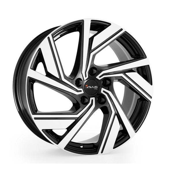 PLATIN P114 8x19 5x108 ET43 CB73,1 BLACK POLISHED – alu felga