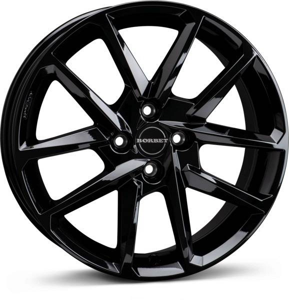 BORBET N 7x17 4x98 ET35 CB58,1 BLACK GLOSSY – alu felga