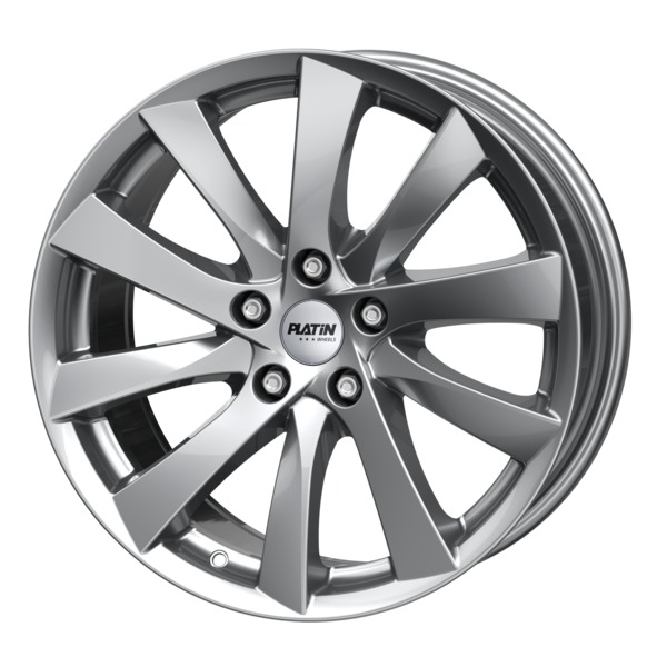 PLATIN P106 9,5x19 5x114,3 ET45 CB64,2 METALL SILBER – alu felga