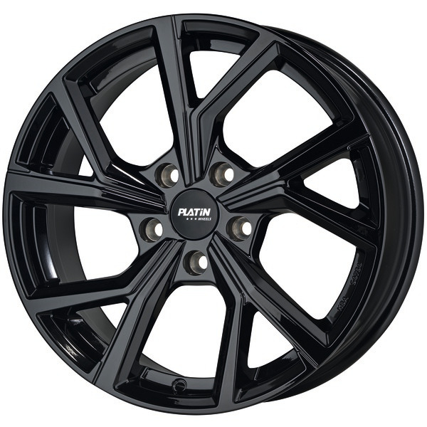 PLATIN P115 6,5x16 5x108 ET45 CB72,6 BLACK SHINY – alu felga