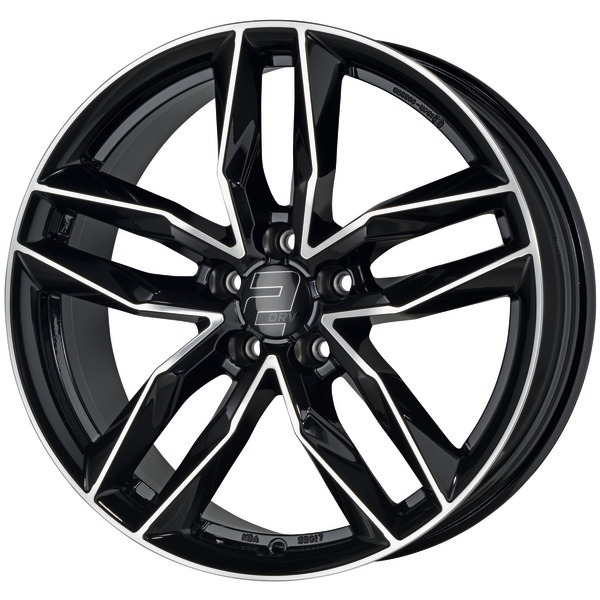 2DRV WH40 8,5x19 5x108 ET45 CB63,4 SCHWARZ HG POL. – alu felga