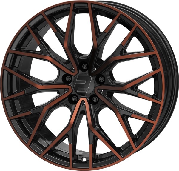 2DRV WH37 8,5x19 5x112 ET48 CB66,6 SCHWARZ-KUPFER HGP – alu felga