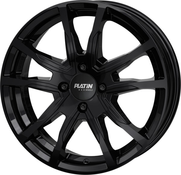 PLATIN P124 6,5x17 4x108 ET32 CB65,1 BLACK GLOSSY – alu felga