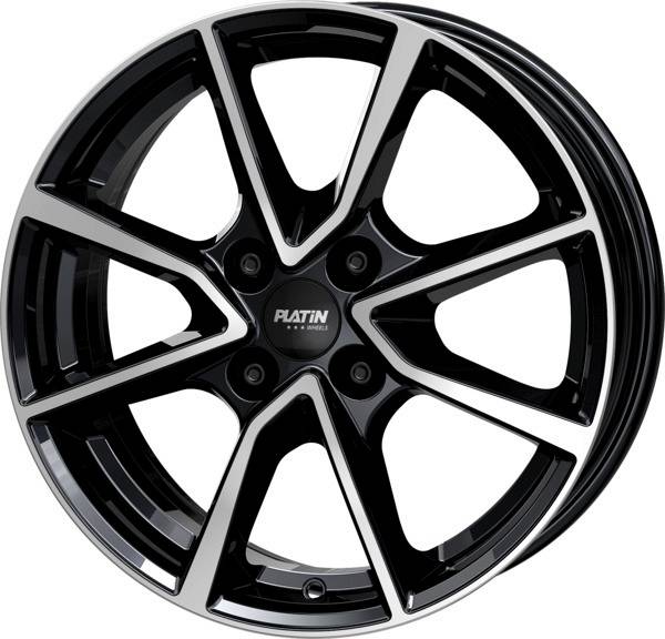 PLATIN P95 6,5x16 4x100 ET37 CB60,1 D-SCHWARZ FR.POL – alu felga