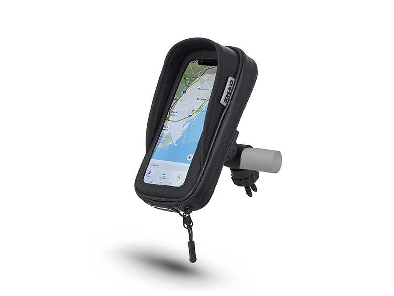 Smartphone holder SHAD phone size up to 180x90mm (6,6″) on handlebar