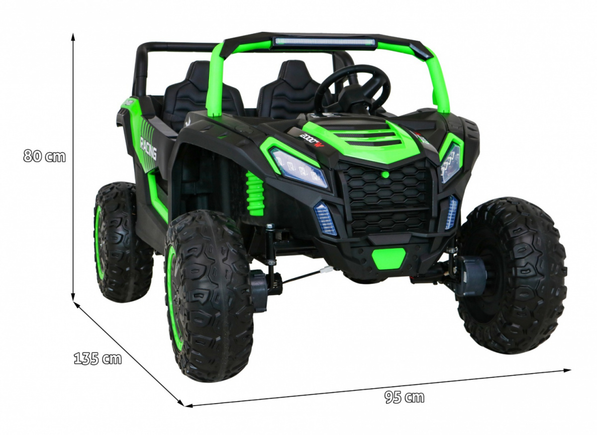 Vehicle Buggy ATV Racing 4x4 Green