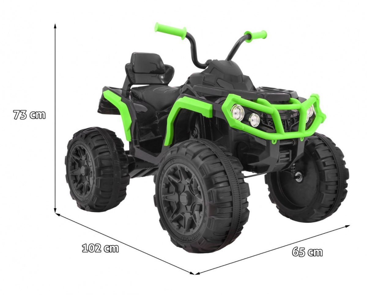 Vehicle Quad ATV 2 4 G BDM0906 black and green