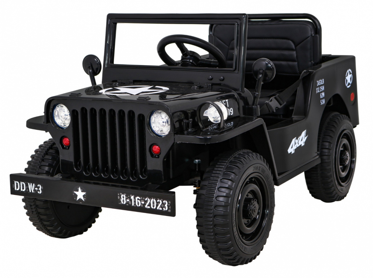 Retro Military Vehicle Black