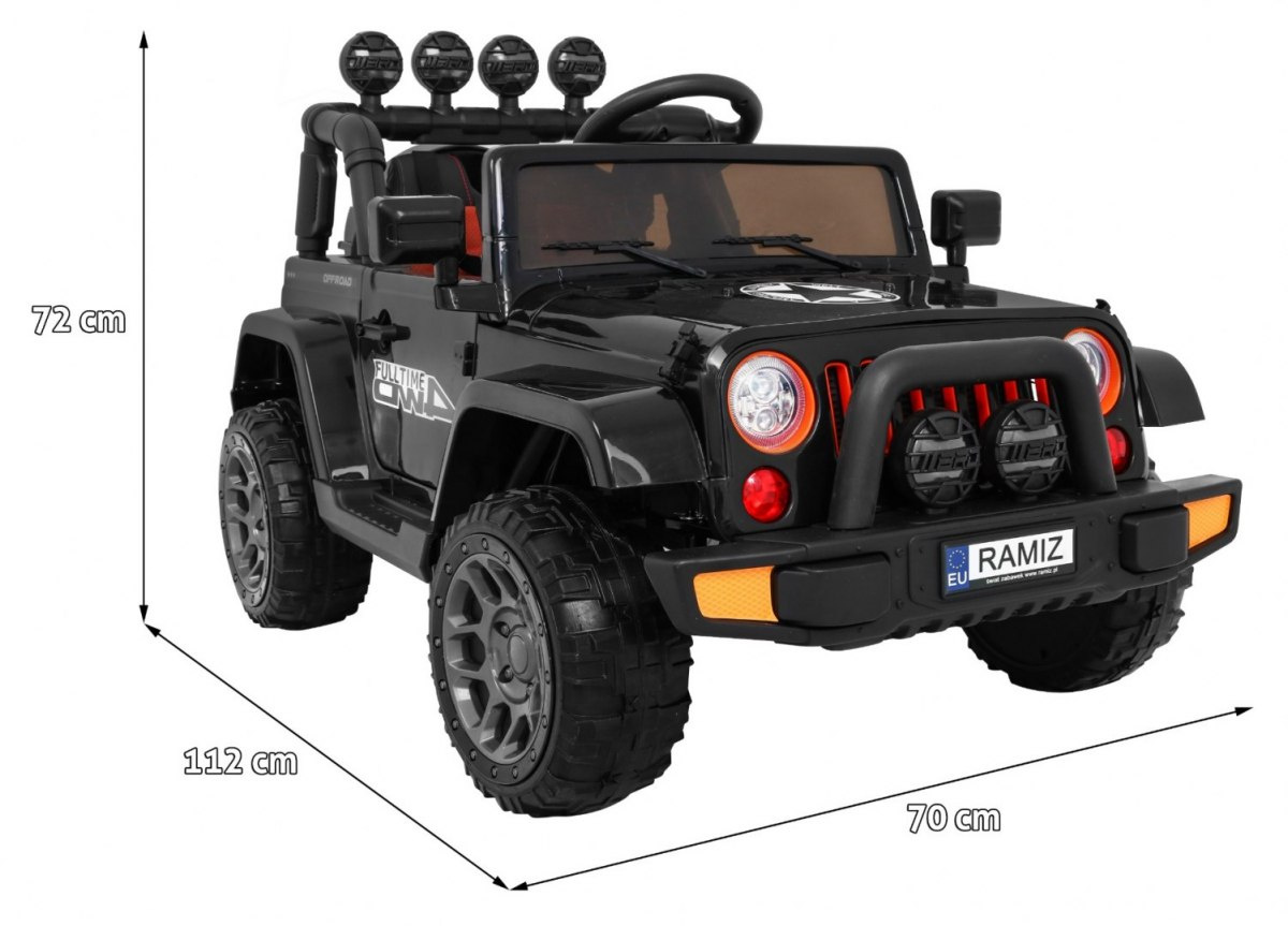Full Time off-road vehicle 4WD Black