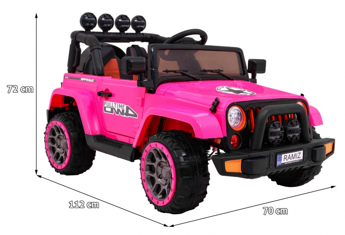 Full Time 4WD Pink Off-Road Vehicle