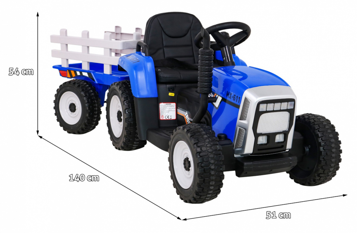 Tractor with Trailer BLOW Blue