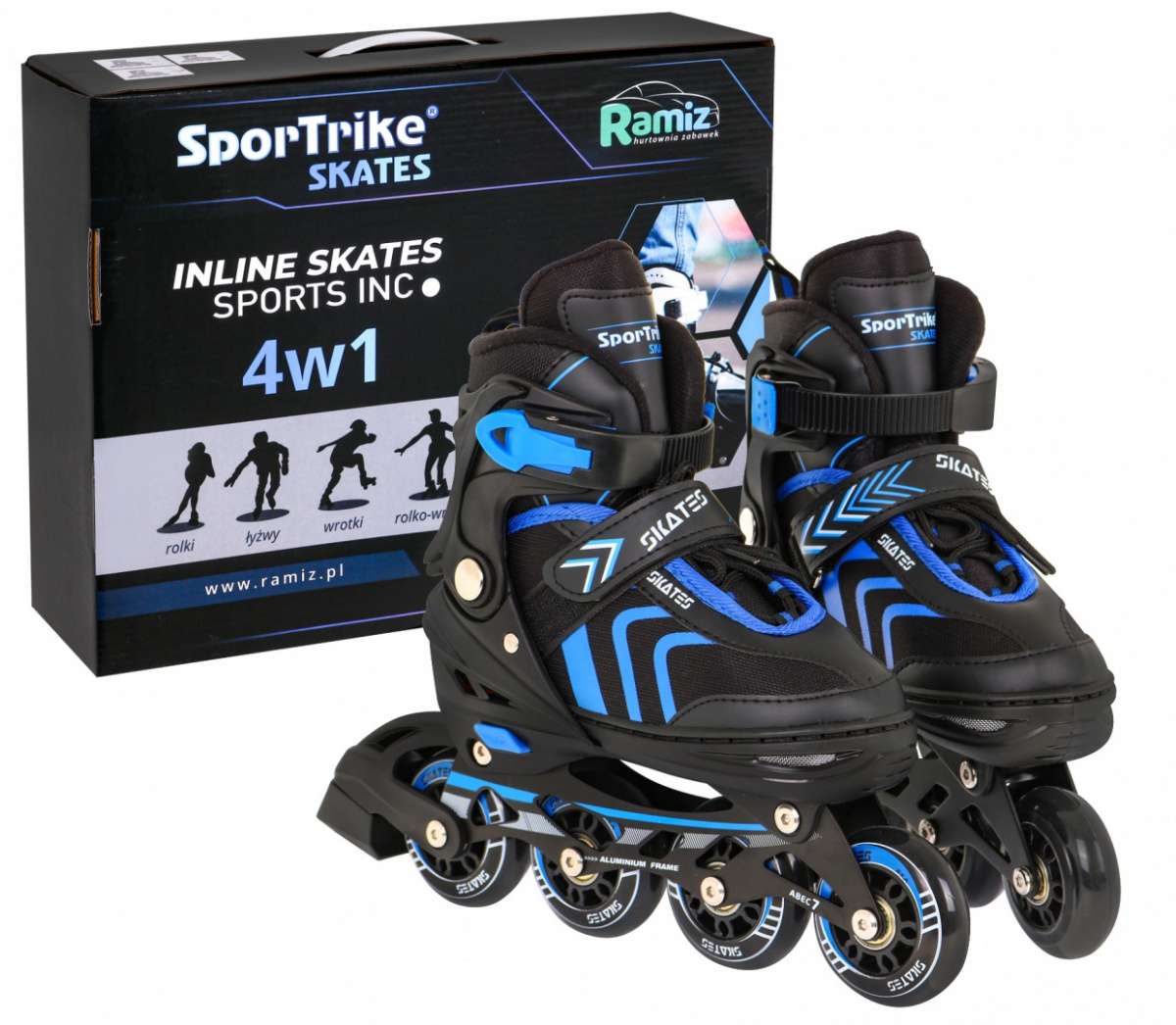 Skates, Skates, Set 4in1 39-43 Blue